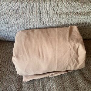 DONATING SOON! Soft Tan Queen Fitted Sheet